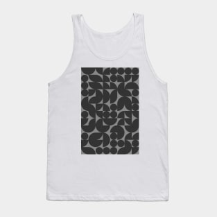 Dark Colored Geometric Pattern - Shapes #2 Tank Top